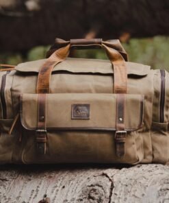 TheWasatch WaxedCanvasandFull GrainLeatherDuffelBagforMen 14 scaled