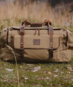 TheWasatch WaxedCanvasandFull GrainLeatherDuffelBagforMen 7