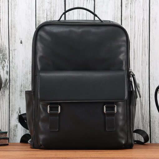 TheZilla BlackLeatherBackpackforMen 11