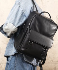 TheZilla BlackLeatherBackpackforMen 19