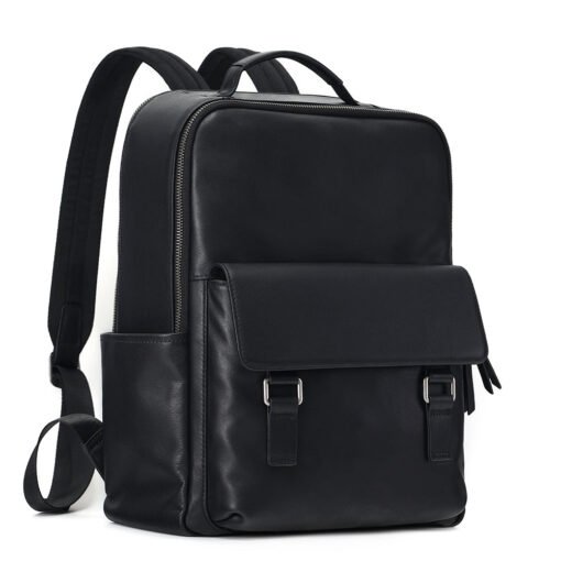 TheZilla BlackLeatherBackpackforMen 3