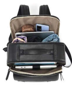 TheZilla BlackLeatherBackpackforMen 8