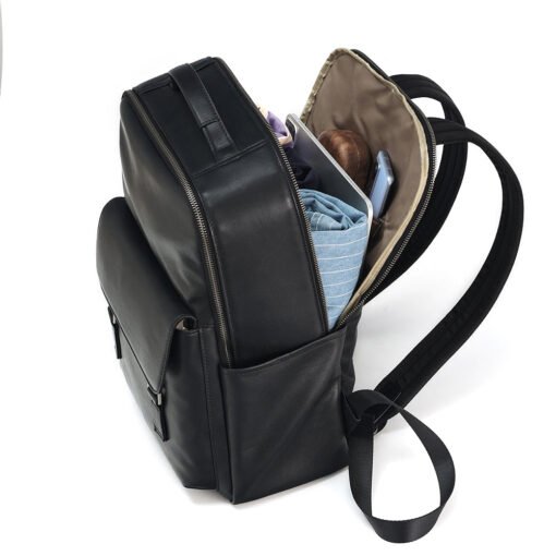 TheZilla BlackLeatherBackpackforMen 9
