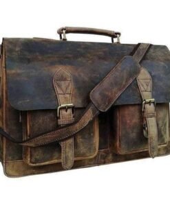 classy leather the distressed leather messenger bag briefcase 18 inch laptop