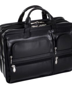 hubbard leather laptop briefcase for men top grain leather black
