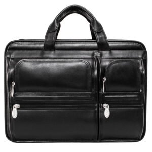 hubbard leather laptop briefcase for men top grain leather black2