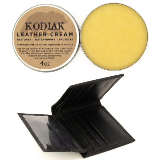 leather cream and bifold wallet bundle4