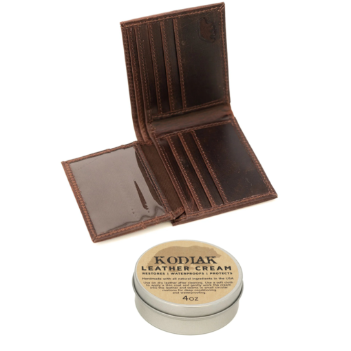 leather cream and bifold wallet bundle5
