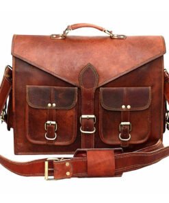 the attorney full grain leather messenger bag laptop briefcase for men