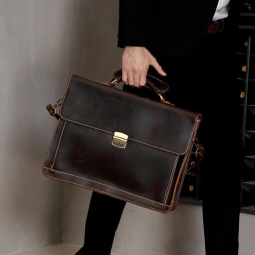 the brief mens leather briefcase 9