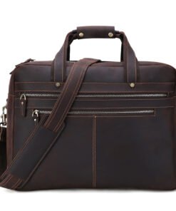 The Briefcase Genuine Cowhide Leather Bag