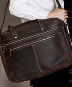 the briefcase mens leather work bag 17 inch laptops 12