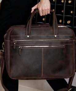 the briefcase mens leather work bag 17 inch laptops 18