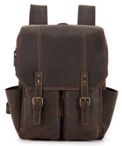 the compact leather backpack1