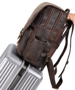 the compact leather backpack9