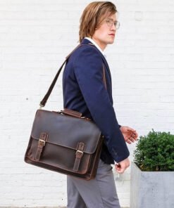 The Daily Travel Messenger Laptop Top Grain Leather HandbaThe Daily Travel Messenger Laptop Top Grain Leather Handbag