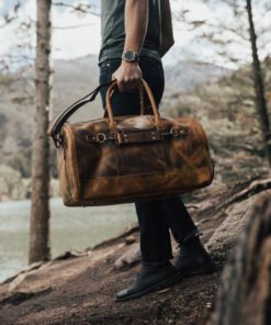 the denali leather duffel bag for men lake