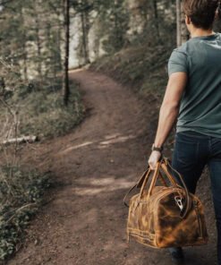 The Denali Duffel Travel Top Grain Cowhide Leather Bag