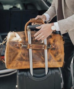 The Denali Duffel Travel Top Grain Cowhide Leather Bag