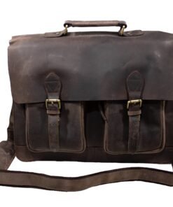 the distressed leather messenger bag for men
