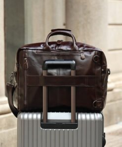 the double leather backpack convertible briefcase for men 23