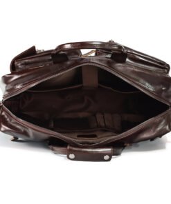 the double leather backpack convertible briefcase for men 24