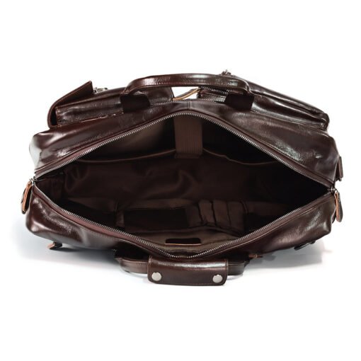 the double leather backpack convertible briefcase for men 24