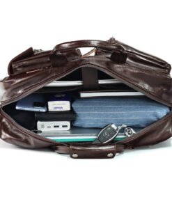 the double leather backpack convertible briefcase for men 25