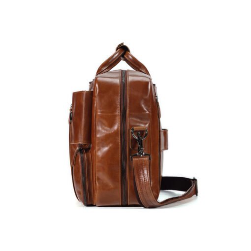 the double leather backpack convertible briefcase for men 29