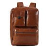 the double leather backpack convertible briefcase for men 33