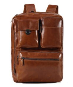 the double leather backpack convertible briefcase for men 33