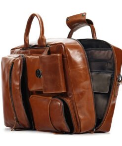 the double leather backpack convertible briefcase for men 36