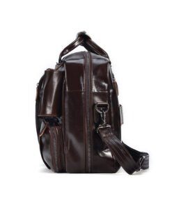 the double leather backpack convertible briefcase for men 5
