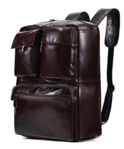 the double leather backpack convertible briefcase for men 8