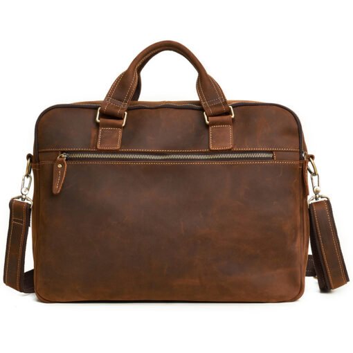 the european leather laptop bag light brown 12