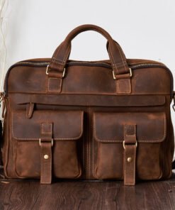 the european leather laptop bag light brown 18