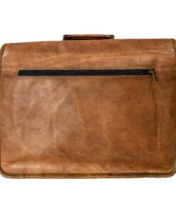 the indy leather messenger bag for men back