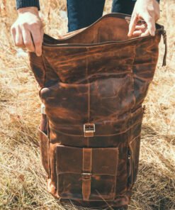The Kobuk Leather Backpack Top-Grain Cowhide Leather Bag