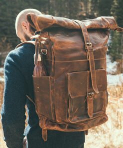 The Kobuk Leather Backpack Top-Grain Cowhide Leather Bag