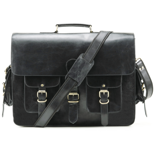 the noir black buffalo leather briefcase for men 19