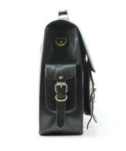 the noir black buffalo leather briefcase for men 3