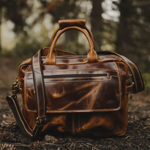 the pilot mens leather laptop messenger bag antique brown