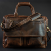 the pilot mens leather laptop messenger bag dark walnut