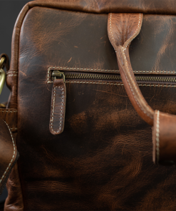 the pilot mens leather laptop messenger bag dark walnut3