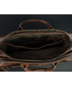 the pilot mens leather laptop messenger bag dark walnut4