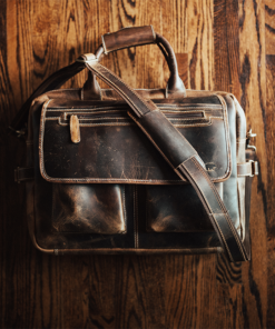 the pilot mens leather laptop messenger bag dark walnut5