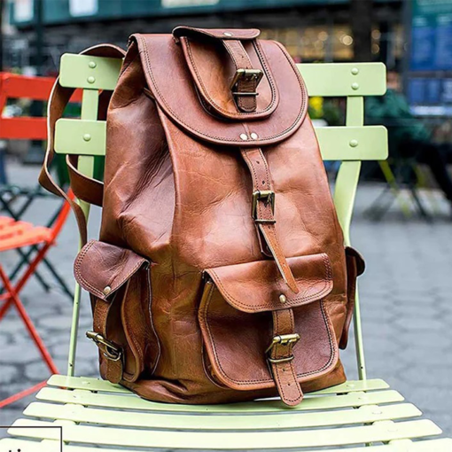 the rucksack classic leather backpack vintage11