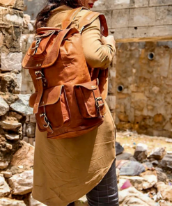 the rucksack classic leather backpack vintage12