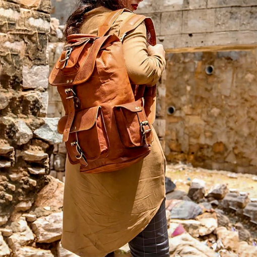the rucksack classic leather backpack vintage12
