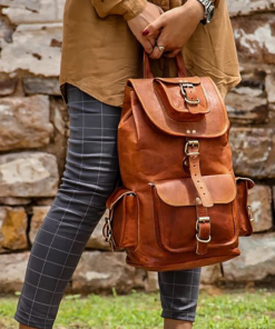 the rucksack classic leather backpack vintage13